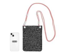 LfearTesa Petit sac à bandoulière, portefeuille pour téléphone portable, sac à main, sac à bandoulière, professeur de mathématiques,Rose