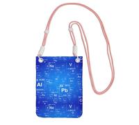 LfearTesa Petit sac à bandoulière, portefeuille pour téléphone portable, sac à main, sac à bandoulière, professeur de sciences, éléments amusants, tableau périodique,Rose