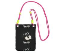 LfearTesa Petit sac à bandoulière, portefeuille pour téléphone portable, sac à main, sac à bandoulière, chiot Schnauzer nain,Fuchsia