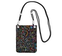 LfearTesa Petit sac à bandoulière, portefeuille pour téléphone portable, sac à main, sac à bandoulière, formule mathématique et physique,Noir