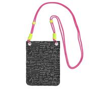 LfearTesa Petit sac à bandoulière, portefeuille pour téléphone portable, sac à main, sac à bandoulière, professeur de mathématiques,Fuchsia