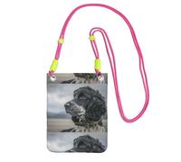LfearTesa Petit sac à bandoulière, portefeuille pour téléphone portable, sac à main, sac à bandoulière, Cocker Spaniel anglais, grandes oreilles bouclées, noir,Fuchsia