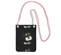 LfearTesa Petit sac à bandoulière, portefeuille pour téléphone portable, sac à main, sac à bandoulière, chiot Schnauzer nain,Rose