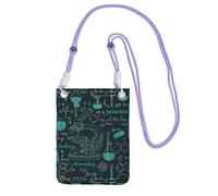 LfearTesa Petit sac à bandoulière, portefeuille pour téléphone portable, sac à main, sac à bandoulière, science chimique intéressante,Violet
