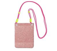 LfearTesa Petit sac à bandoulière, portefeuille pour téléphone portable, sac à main, sac à bandoulière, rose or, paillettes roses,Fuchsia
