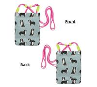 LfearTesa Petit sac à bandoulière, portefeuille pour téléphone portable, sac à main, sac à bandoulière, bouvier bernois,Fuchsia