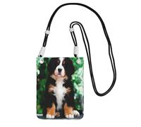 LfearTesa Petit sac à bandoulière, portefeuille pour téléphone portable, sac à main, sac à bandoulière, bouvier bernois,Noir