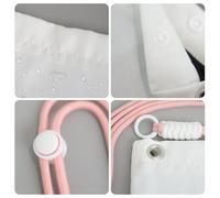 LfearTesa Petit sac à bandoulière, portefeuille pour téléphone portable, sac à main, sac à bandoulière, notes de musique noires piano,Rose