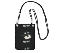 LfearTesa Petit sac à bandoulière, portefeuille pour téléphone portable, sac à main, sac à bandoulière, chiot Schnauzer nain,Noir