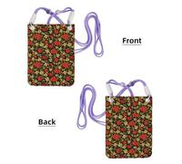 LfearTesa Petit sac à bandoulière, portefeuille pour téléphone portable, sac à main, sac à bandoulière, canneberge russe traditionnelle,Violet