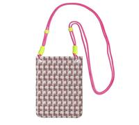 LfearTesa Petit sac à bandoulière pour téléphone portable, portefeuille, sac à main, sac à bandoulière, tous mes amis sont des Westies,Fuchsia