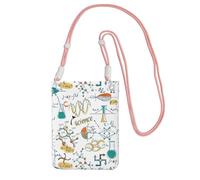 LfearTesa Petit sac à bandoulière pour téléphone portable, portefeuille, sac à main, sac à bandoulière, laboratoire scientifique, éducation, biologie, chimie,Rose