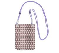 LfearTesa Petit sac à bandoulière pour téléphone portable, portefeuille, sac à main, sac à bandoulière, tous mes amis sont des Westies,Violet
