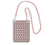 LfearTesa Petit sac à bandoulière pour téléphone portable, portefeuille, sac à main, sac à bandoulière, tous mes amis sont des Westies,Rose