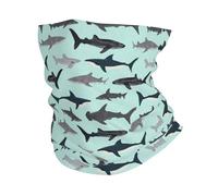 LfearTesa Requin, Bandana cache-cou multifonctionnel couvre-chef écharpe visage bouclier bandeau cou plus chaud Tube