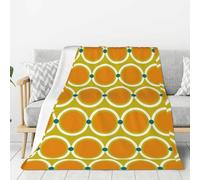 LfearTesa Style rétro des années 60 et 70,Couverture Chaude en Flanelle Polaire pour literie, canapé et Voyage, 60 x 80 Pouces