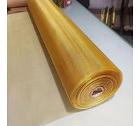 LFFH Maille en Laiton, 20-40mesh Heavy Duty Wire Mesh Antistatic Copper Mesh Electromagnetic Signal Shielding Copper Mesh Screen pour Le Tamis De Test De Filtration (Color : 30 Mesh, Size : 1x1m)