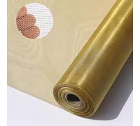 LFFTBK Treillis MéTallique Laiton 1m X 1m, Fil Tissé en Cuivre RéSistant Aux Alcalis Et éCran De Signal éLectromagnéTique, RéSistant Aux Acides Et Non Facile à Nettoyer(10mesh)