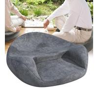 LFfwynog Coussin de méditation en Daim pour siège de Sol, Coussin Paresseux, Support de Dossier incurvé pour la Pratique du Yoga et de la Pleine Conscience Pendant Une Longue période A