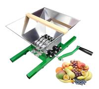 LFfwynog Presse à Fruits Manuelle 7L, Panier et vis en Acier Inoxydable Robuste pour Pommes, Raisins et Baies, Idéale pour cidre Maison, Sécurisée Alimentaire