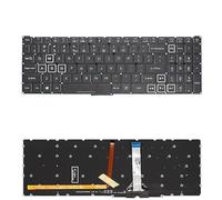 LFGOZSD Clavier rétroéclairé PT-BR Brésil Espagnol pour Acer pour Predator pour Helios PH315-55 PH317-56 pour Nitro 5 (2022) AN515-58 57 46 AN517-52 53(RU White RGB Light)