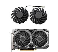 LFGOZSD Lot de 2 Ventilateurs Refroidissement pour Carte vidéo MSI Radeon RX 5500 XT Mech OC PLD09210S12HH