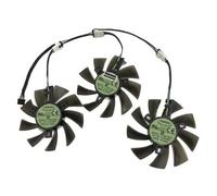 LFGOZSD Lot de 3 Ventilateurs Refroidissement pour Cartes Graphiques T129215BU, pour Powercolor RX 5700 XT 5700XT Red Devil 8 Go