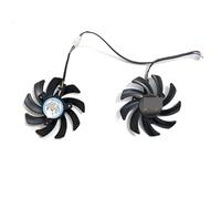 LFGOZSD pour XFX pour Radeon RX460 470 470D 474 480 Ventilateur de Carte Graphique Black Wolf(Double Ball Fan)
