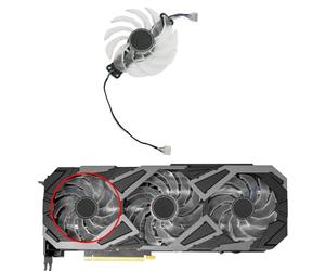 LFGOZSD Ventilateur de Carte vidéo 92 mm TH9215S2H-PDB03 et 102 TH1015S2H-PBA01 pour KFA2 pour Galax RTX 3070/3080/3070Ti/3080 Ti EX Gamer(A-Fan)