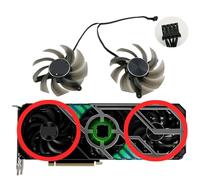 LFGOZSD Ventilateur de Refroidissement pour Carte Graphique PALIT RTX 3070/3080, 83 mm, Compatible avec Les modèles 3090/3080TI/3080/3070TI/3070/3060TI GamingPro(Fan-B)
