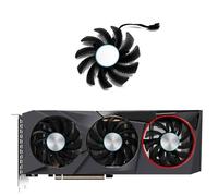 LFGOZSD Ventilateur de Refroidissement Remplacement 75 mm T128010SU pour Carte Graphique Gigabyte Radeon RX 6600 6700 XT RTX 3070 Ti pour Eagle(C-Fan)