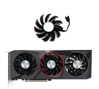 LFGOZSD Ventilateur de Refroidissement Remplacement 75 mm T128010SU pour Carte Graphique Gigabyte Radeon RX 6600 6700 XT RTX 3070 Ti pour Eagle(B-Fan)