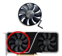 LFGOZSD Ventilateur de Remplacement pour Carte Graphique NVIDIA GeForce RTX 3060 3060ti Version publique 8,6 cm DAPC0815B2UP006/DAPC0815B2UP007(Left Fan)