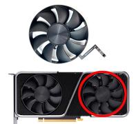 LFGOZSD Ventilateur de Remplacement pour Carte Graphique NVIDIA GeForce RTX 3070, Version publique, 8,6 cm, DAPC0815B2UP004/DAPC0815B2UP005(Right Fan)