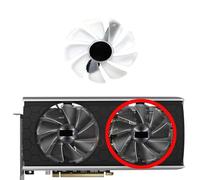 LFGOZSD Ventilateur de Remplacement pour Carte Graphique Sapphire pour Radeon RX5500XT 5600XT 5700 5700XT Nitro+Pulse FS10015M12D(Right Fan blueLED)