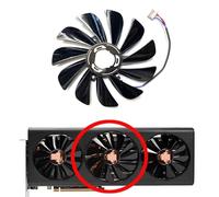 LFGOZSD Ventilateur de Remplacement pour Carte Graphique XFX pour Radeon RX5600XT 5700 5700XT 6 Go Thicc III Ultra Snow Wolf Overseas Edition(Middle-Fan)
