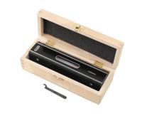 Lfhelper Niveau à bulle de précision de 200 mm avec poignée isolante et mallette en bois