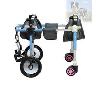 LFHWHKJ Fauteuil roulant 4 roues for chiens handicapés, chariots for chiens avec aide à la marche et à la mobilité, fauteuils roulants réglables et légers for chiens handicapés, attelle for pattes et
