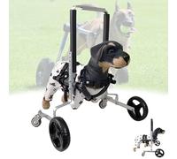 LFHWHKJ Fauteuil roulant for chien avec pattes avant, chariots réglables for animaux de compagnie, aides à la mobilité for chiens handicapés, attelle for pattes avant et support de hanche(A,L)