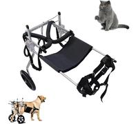 LFHWHKJ Fauteuil roulant for chien, chariot réglable for chien avec roues, fauteuil roulant for animaux de compagnie avec pattes arrières handicapées, aide à la mobilité for les pattes arrières handic