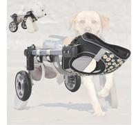 LFHWHKJ Fauteuil roulant for chien for pattes arrière réglable, 2/4 roues for animaux de compagnie, chariots for chiens avec roues, aides à la mobilité for la marche des membres arrière for les pattes