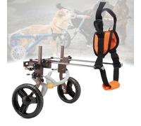 LFHWHKJ Fauteuil roulant for chiens de petite et moyenne taille, aide à la mobilité des membres postérieurs des animaux de compagnie, chariots réglables et légers à 2 roues for attelle de patte et sou