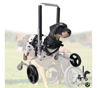 LFHWHKJ Fauteuil roulant réglable for chien, aide à la marche et à la récupération des membres antérieurs, chariot léger for animaux de compagnie, support de jambe et de hanche(A,S)