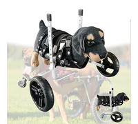 LFHWHKJ Fauteuil roulant réglable for chien, aide à la marche et à la récupération des membres antérieurs, chariot léger for animaux de compagnie, support de jambe et de hanche(B,L)