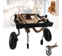 LFHWHKJ Fauteuil roulant réglable for chien, chariot à 2 roues, aide à la mobilité for les pattes arrière des animaux de compagnie, support de jambe et de hanche for petits et grands chiens(L)