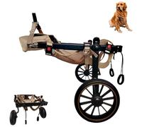 LFHWHKJ Fauteuil roulant réglable for chiens de petite et grande taille, aide à la mobilité for les pattes arrières des animaux de compagnie, support for les jambes et les hanches.(L)