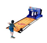 LFHWHKJ Machine de Jeu de Bowling électronique, Ensemble de Bowling extérieur et Domestique, Piste de Bowling à Domicile, avec Tableau de Score LED et Effets sonores simulés.(3.5m)