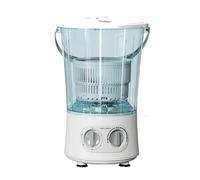 LFHWHKJ Mini machine à laver portable, petite machine à laver semi-automatique avec minuterie rotative, rangeable, tambours séparés for la maison, le dortoir, l'appartement, le camping-car, les voyage