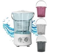 LFHWHKJ Mini machine à laver portable, petite machine à laver semi-automatique avec minuterie rotative, rangeable, tambours séparés for la maison, le dortoir, l'appartement, le camping-car, les voyage