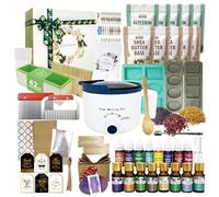 LFISGNN Kit De fabrication de savon de Luxe pour la fabrications de savons, Kit complet de de DIY comprenant un fondoir à et des fournitures complètes pour la de savo